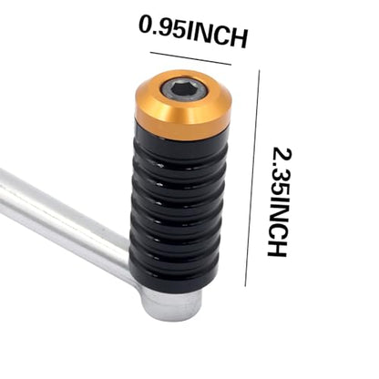 Shifter Pegs For Harley Touring、Softail、Sportster Black & Gold - color: Black & Gold