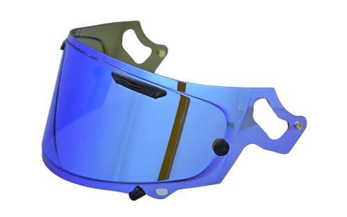 RX7X Replacement Motorcycle Helmet Shield Compatible with VAS-V MAX Corsair-X Signet-X Quantum-X DT-X - color: Revo Deep Blue