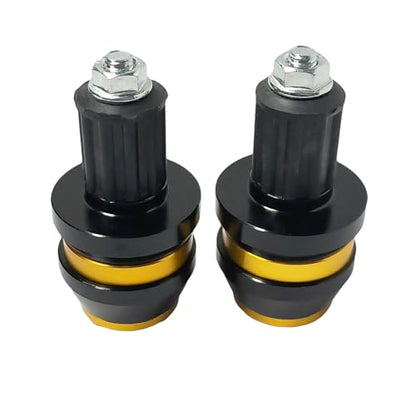22mm 7/8'' Motorcycle Bar End Plug Sliders Universal Handlebar Grips Bar Ends Caps replacement for Honda Yamaha Suziku Kawasaki BMW Motorbike Dirt Bike(Gold) - color: Gold
