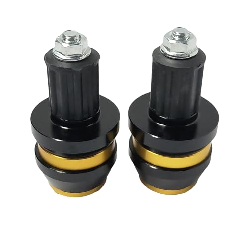 22mm 7/8'' Motorcycle Bar End Plug Sliders Universal Handlebar Grips Bar Ends Caps replacement for Honda Yamaha Suziku Kawasaki BMW Motorbike Dirt Bike(Gold) - color: Gold
