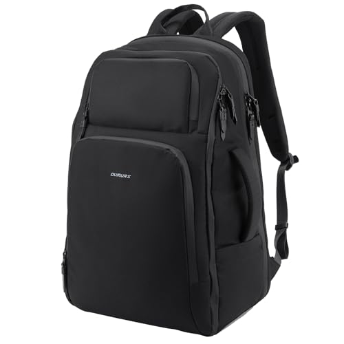 Oumurs Motorcycle Helmet Backpack for Long Travel with 30-40L Expandable Large Capacity Laptop Backpack Water-resistant Black 600D Polyester - color: 40l Black