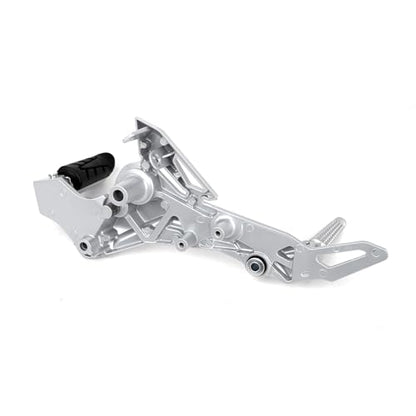 Mokuo Motorcycle Right Side Footpegs Pedal Footrest Assembly in Aluminum Alloy Compatible with Honda Grom Msx125 SF 2017-2020 Parts, Right Side - color: Silver Right