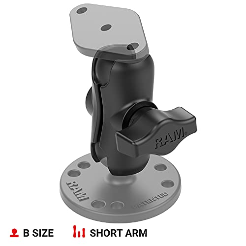 RAM Mounts Double Socket Long (6") Arm, Heavy-Duty Articulating Connector for Secure Mounting Compatible with B-Size 1" Ball Components RAM-B-201U-C - size: 6 in.