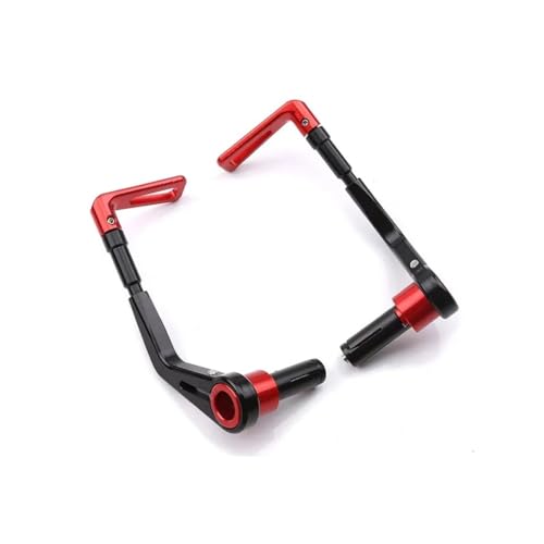 Motorcycle Handguard Lever 14mm-17mm Universal Motorcycle Handlebar Hand Guards Adjustable for MT09 MT07 for S1000RR CRF450 for - color: Red