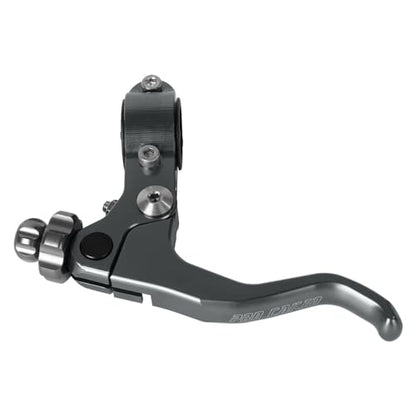 7/8‘’ 22mm Universal Motorcycle CNC Short Stunt Clutch Lever Aluminum Alloy Clutch Handlebar Compatible with Most Motorcycles Dirt Bike-Titanium - color: Titanium