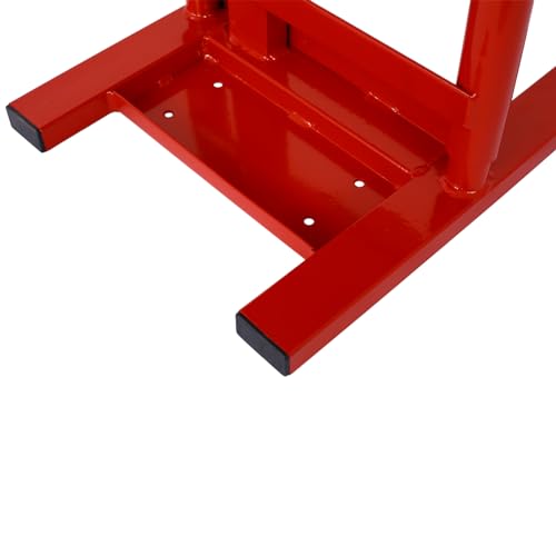 Dirt Bike Lift Jack Stand - 330 LBS Load Capacity Heavy Duty 11"-16.5" Adjustable Height Motorcycle Jack Lift Stand | Hoist Table for Dirt Pit Bike Repair, Maintenance, Dirt Bike Accessories Red