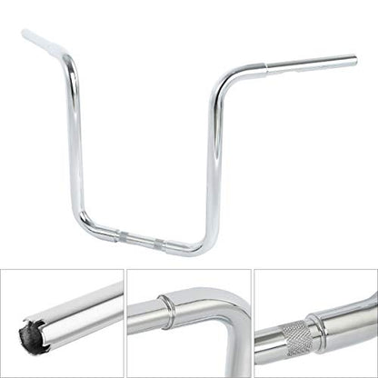 Green-L 1 1/4" Ape Hanger 18" Rise Handlebars Fit for Harley Sportster XL883 XL1200 Softail FLST FXST Custom Motorcycle 1.25" Handle Bar - size: 18" Rise, style: Style B Chrome