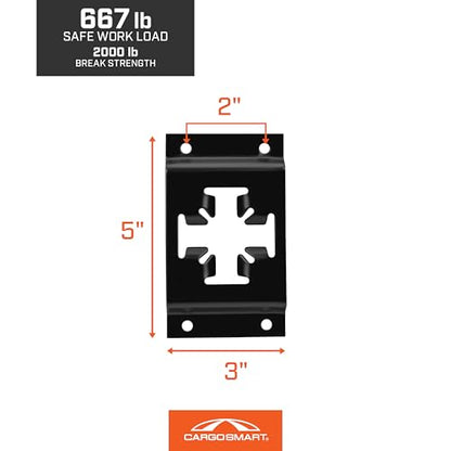 CARGOSMART X-Track Single Piece 1 Pk - Matte Black - color: Matte Black, style: Single Piece - 1 Pk