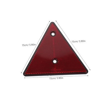 Holibanna 2pcs Reflective Triangle Warning Signs for Cars Emergency Road Reflectors Weatherproof for Roadside Assistance and Vehicle Maintenance