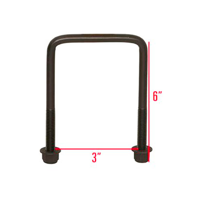 Extreme Max 3006.8788 Adjustable Height Notched Winch Stand with Roller - Black Powder Coat Finish, Hardware Fits 3" W x 5" H Trailer Frames - color: Black, size: Fits 3"W x 5"H Trailer Frames
