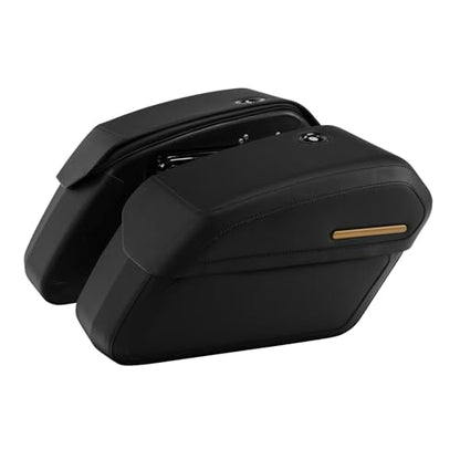 Motorcycle Leather Detachable Saddlebags Fit for Harley Softail FatBoy Breakout 114 FLFB FLFBS FXBR 2018-2024