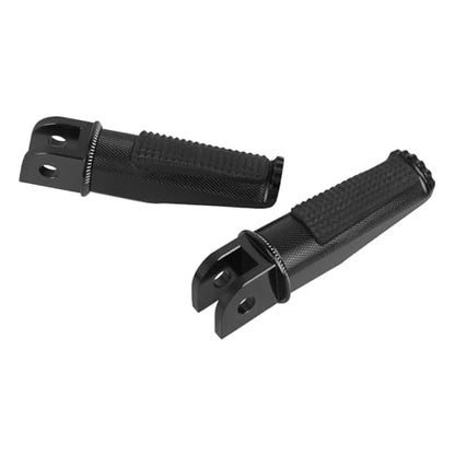 Motorcycle Footpegs Front Passenger Foot Pegs Replacement for BKING DL250 SV650 GSR600 GSR750 GSXR1000 GSXR600 GSXS1000/GT V Strom DL650 DL1000 DL650XT DL1000XT Foot Rests Pedal (black) - color: black