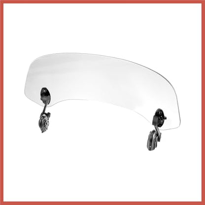 ACROPIX 37cm Motorcycle Windshield Motorcycle Wind Deflector Clear Lens Adjustable Clip Windshield Extension Universal Fit for Most Motorcycle Scooter Car Parts