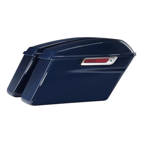 HR3 Billiard Blue Hard Saddlebags Compatible with 2019 Street Glide Special FLHXS Road Glide Special FLTRXS Fit for 2014-2023 Harley Touring Road King Road Glide Street Glide Electra Glide - color: Billiard Blue
