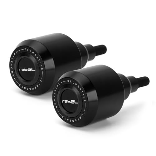 Motorcycle Frame Sliders Crash Bar Protector Compatible with H.onda Rebel 500 2017-2024 2025 | No Cut Aluminum Engine Guard Shield Falling Protection CMX500 CMX 500 Accessories (Black) - color: black