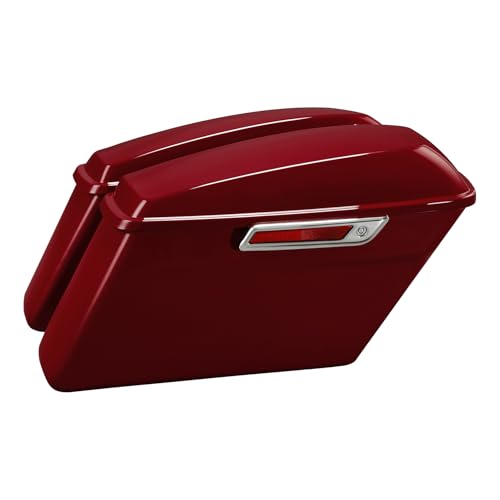 HR3 Billiard Red Hard Saddlebags Compatible with 2020 Road Glide Special FLTRXS Street Glide Special FLHXS (Replace for OEM) Fit for 2014-2023 Harley Touring Models - color: Billiard Red
