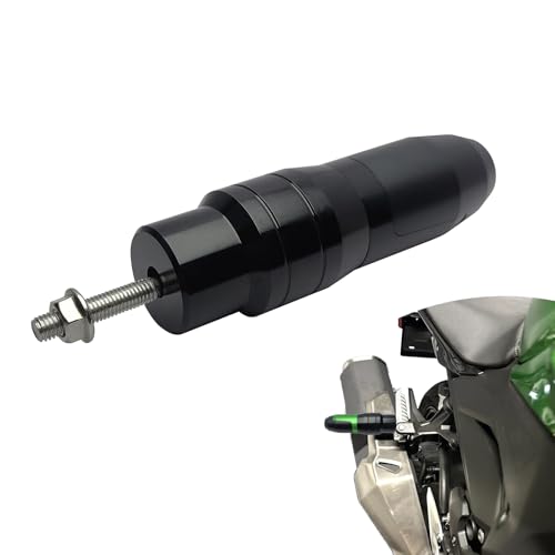 Universal Rear Frame Sliders Crash Pad Replacement for B-MW Kawasaki Yamaha Honda Suzuki CNC Aluminum Motorcycle Accessories Anti Falling Protection (Black) - color: Black