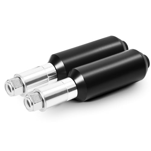 4" Motorcycle Frame Sliders Falling Crash Protector Upper Shock Mount Guards Falling Side Protector No Cut Kits Fit for Dyna 2006-2017 (Smooth Style) - color: 4 Inch-Smooth, size: For Harley Dyna 2006-2017