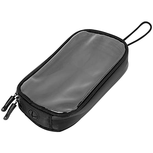 X AUTOHAUX Universal 7 Inch Magnetic Tank Bag Phone Holder Case Saddlebag Faux Leather Waterproof for Motorbike