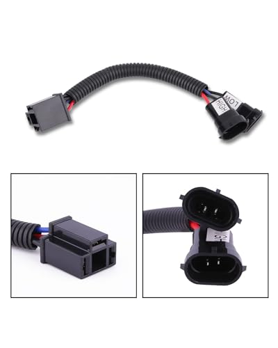 BICYACO H4 to H9/H11 Wire Harness Adapter Compatible with Motorcycle 2014 2015 2016 2017 2018 Street Glide Special Road King/Road King Special,H4 Splitter Harness for Dual Beam Headlights - color: H4 to H9/H11 Wire Harness