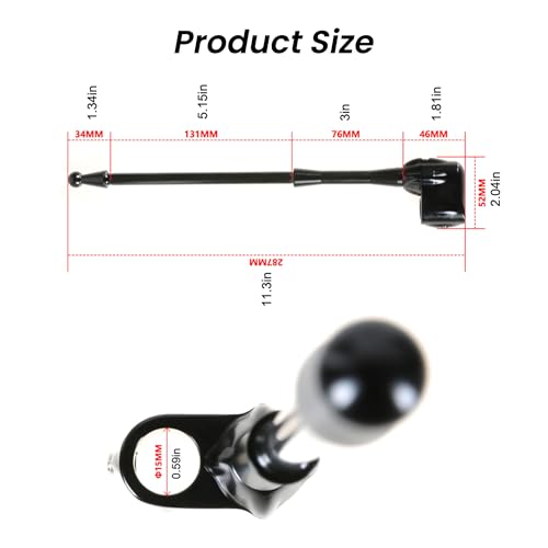 ONE.K.S Motorcycle Flag Mounts 1pcs Flag Pole Luggage Rack Vertical American USA Flagpole Fit for Honda Gold Wing GL1800 Touring Road King Street Road Glide FLHT Sportster XL883 1200 (Silver) - color: Silver