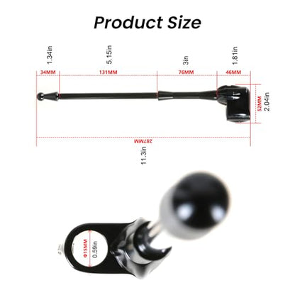 ONE.K.S Motorcycle Flag Mounts 1pcs Flag Pole Luggage Rack Vertical American USA Flagpole Fit for Honda Gold Wing GL1800 Touring Road King Street Road Glide FLHT Sportster XL883 1200 (Silver) - color: Silver