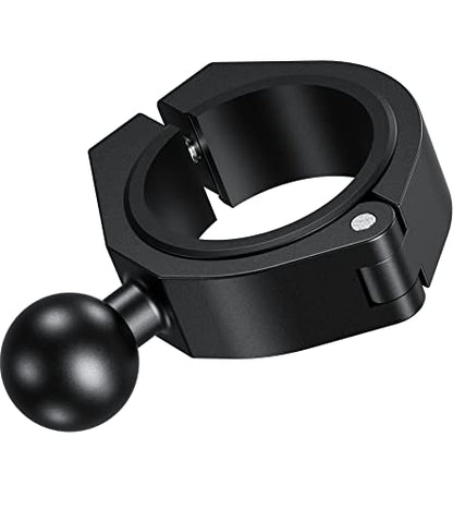 BRCOVAN Aluminum Alloy Large Bar Clamp Mount Base with 1'' TPU Ball | Fit 1.5'' / 1.65'' / 1.75'' / 1.85'' / 2'' Diameter Round Rails, Fit for RAM Mounts B Size 1 Inch Ball Double Socket Arm