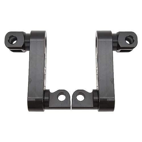 Foot Peg Highway Bracket Adjustable Foot Peg Extension Bracket Compatible with Motorcycles for Riders and Passengers - color: Black and White
