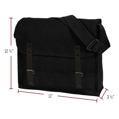 Rothco Canvas Utility Bag – Durable Crossbody Shoulder Satchel for Everyday Hobby Essentials and Supplies For Men and Women - color: Olive Drab