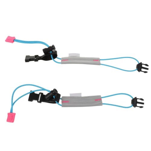 balacoo 2 Pcs Reflective Leg Bands with Elastic Storage Buckle for Night Running and Outdoor Activities, High Visibility Cycling Pant Straps Made of Sturdy Polypropylene Fiber