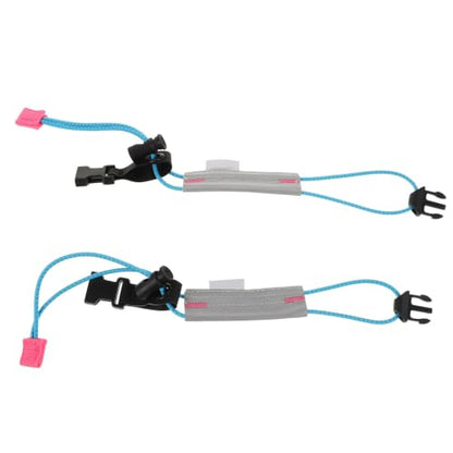 balacoo 2 Pcs Reflective Leg Bands with Elastic Storage Buckle for Night Running and Outdoor Activities, High Visibility Cycling Pant Straps Made of Sturdy Polypropylene Fiber