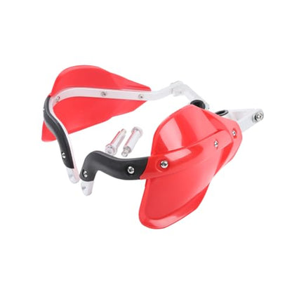 TCT-MOTORPARTS Red 7/8" 22mm Hand Guards Dirt Bike Handguards Fit for KDX200 KLR250 KX250 KLX250 KLX300 SM/R KLX140L CRF XR DRZ - color: Red