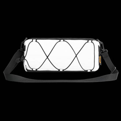 Rhinowalk Bike Handlebar Bag, Bicycle Front Bag Shoulder Bag Storage Bag with Shoulder Strap for Road Mountain Bike Cycling Travel - color: Reflective Grey