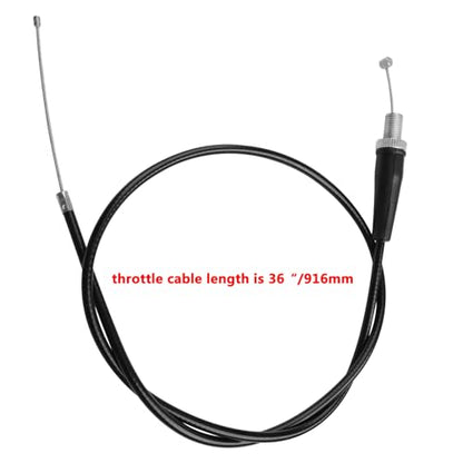 HOLATO 36'' Throttle Cable for SSR70 SSR110 SSR125 50cc 70cc 110cc 125cc Tao Tao DB14 DB24 DB27 Baja Dirt Runner DR70 DR90 DR125 Apollo RFZ XR50 XR70 Coolster Roketa Chinese Pit Dirt Bike Motor Black - color: Black