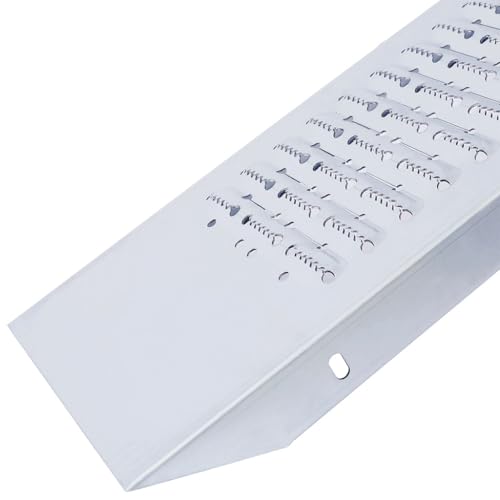 63" L Folding Steel Loading Ramps 950 lbs Capacity (Pack of 2), Heavy Duty Galvanized Ramps with Safety Straps & Gloves, Portable Non-Slip Ramps for ATV, Motorcycle, Lawn Mower, Tractor