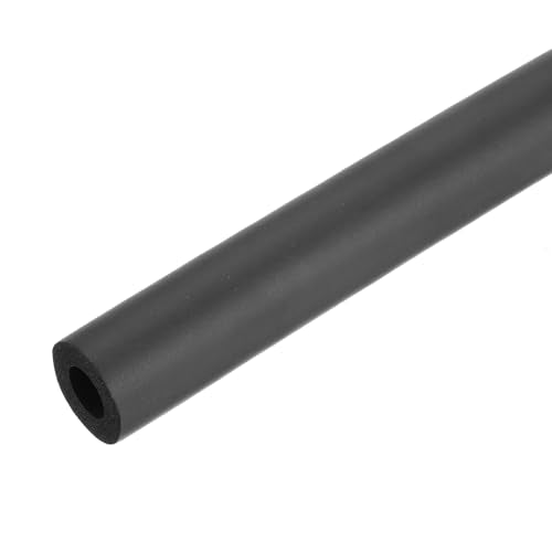 uxcell Foam Tubing for Handle Grip Support, Pipe Insulation Outside Pipe Lagging, 13mm(1/2") ID 21.7mm(7/8") OD 1m Black - color: Black, size: 13mm x 21.7mm