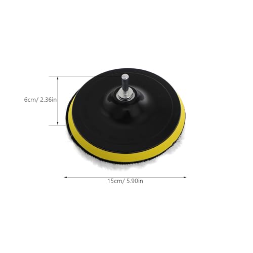 ORFOFE Wool Buffing Polishing Pads with Hook and Loop Design, Drill Buffer Attachment for Fine Polishing on Motorcycle and Boat, Car Buffer Polisher Kit