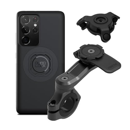 Quad Lock Motorcycle Handlebar Mount PRO Kit with Vibration Dampener and MAG Phone Case for Galaxy S21+ - size: Galaxy S21+
