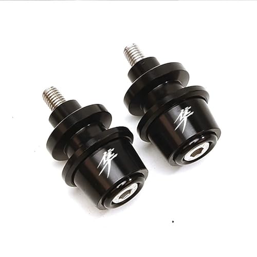 Black Motorcycle Swingarm Spools Slider Stand Screws for Hayabusa GSX1300R/GSX1300R Gen 3 1999-2008 2009 2010 2011 2012 2013 2014 2015 2016 2017 2018 2019 2020 2021 2022 2023 2024 2025 2026 - color: Black