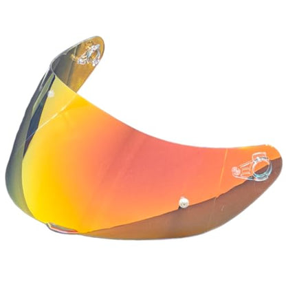 K1 Helmet shield Replacement,K5 Motorcycle Helmet Visor Compatible with K1 K1S K3SV K5 K5S(Revo Clear Red) - color: Revo Clear Red