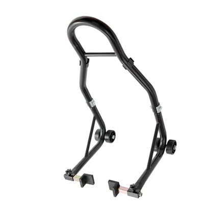 Motorcycle Rear Wheel Stand, 850lbs Capacity Heavy Duty Lift Jack, U & L Fork Spools, for Yamaha Honda Kawasaki Suzuki, Black - Motorcycle Maintenance