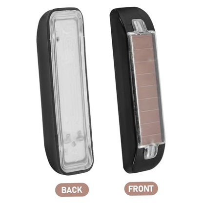 Solar Powered Strobe Light for Motorcycles Cars High Brightness Warning Light for Trucks Night Safety Light for Electric Bikes Energy Efficient Solar Charging