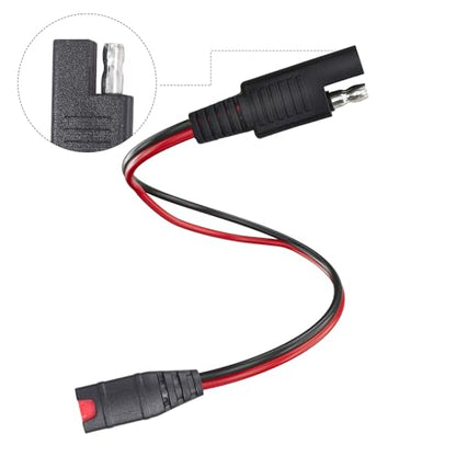SAE Wiring Harness, Compatible with NOCO Genius 5 GC009 intelligent battery charger 4269, with 14AWG pure copper SAE connector tail fiber, used for motorcycle/ATV/UTV/car adapter connection components