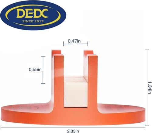 DEDC Universal Aluminum Grooved Magnetic Jack Pad, Jacking Puck Pinch Weld Frame Rail Adapter, Oil Change Mush Haves, Change Tire Repair Tires Oil Must Have, for Car SUV Truck Pickup Sedan MPV Wagon - size: Orange 1 Pc