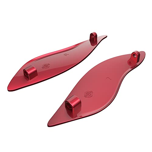 Velocity Red Sunglo Air Deflectors Batwing Fairing Deflectors Wind for '14-Later Electra Glide - 2 Pcs - color: Velocity Red Sunglo