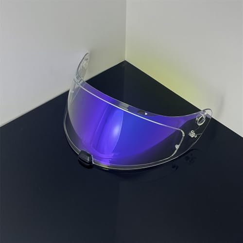 HJ20M Helmet Visor Replacement,Tinted UV protectionMotorcycle Helmet Face Shield Windshield Lens For HJC C70 FG-17 FG-ST IS-17 (Revo Clear Purple) - color: Revo Clear Purple