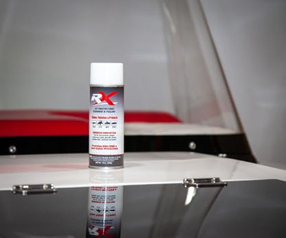 Hardline Products USA RX UV Protectant Cleaner & Polish – Advanced Marine & Powersport Detailing Spray for Vinyl, Isinglass, Plastic, & Strata Glass – 100% UVA/UVB Protection with Microfiber Towel