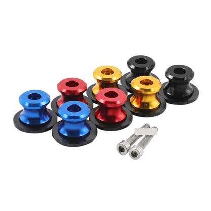 Compatible with Ducati Monster 821 Panigale 899 959 1199 1299/S/R Motorcycle Accessories Rear Stand Screw Bolt M6 Swingarm Spools Slider(Red) - color: Red
