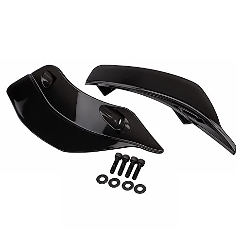 Side Fairing Wind Windshield Air Deflector for Harley Road Glide FLTRX FLTRU FLTRXS 2015-2023 Black - color: Black