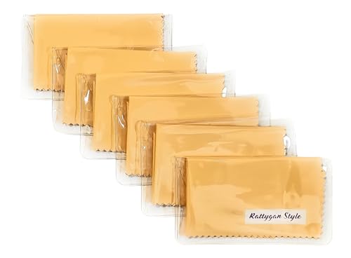 Premium Microfiber Cleaning Cloth in Individual PVC Pouches - Glasses Cleaning Cloth for Eyeglasses, Screens, Phones, Computer, Camera Lens, and Delicate Surfaces (6 x 1Pack) - size: 6 Pack